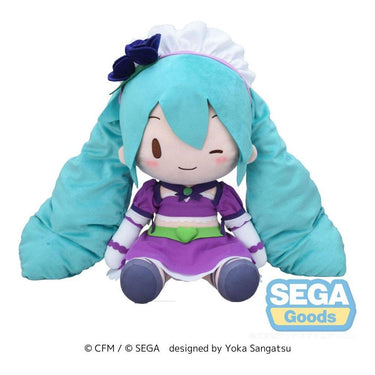 Character Vocal Series 01: Hatsune Miku Fuwa Petit Plush Figure Hatsune Miku x Love and Berry Dress Up and Dance! Sparkly Purple 40 cm - The Happy Toy Store